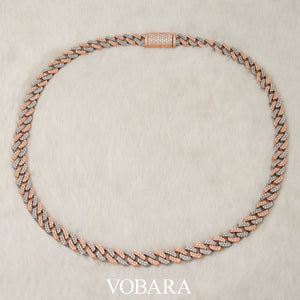 Cuban Link Chain (White Gold/Rose Gold)